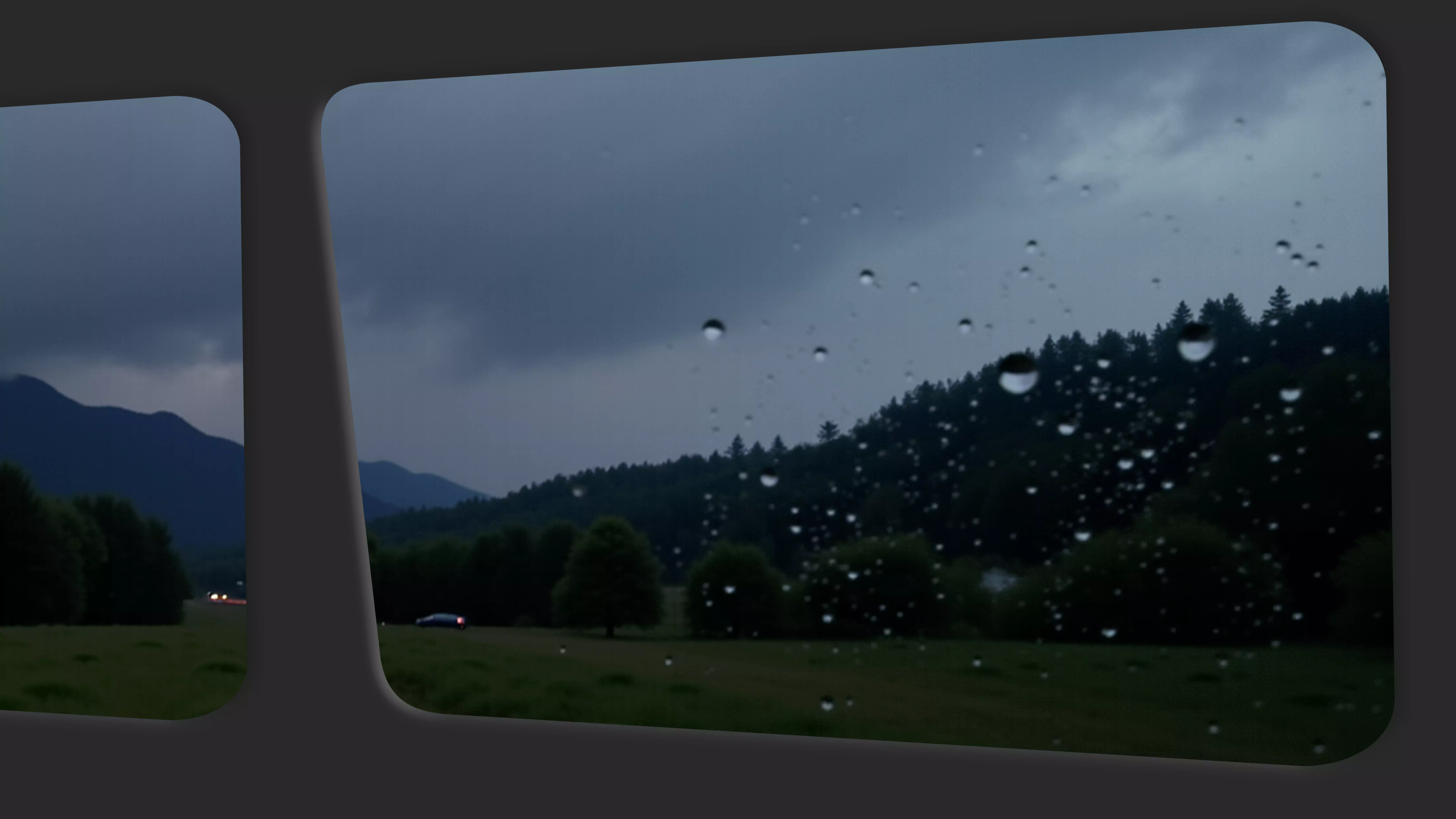 Ruido Blanco de Lluvia en el Coche de 10 Horas - Lluvia en Camping RV para Dormir y Concentrarse