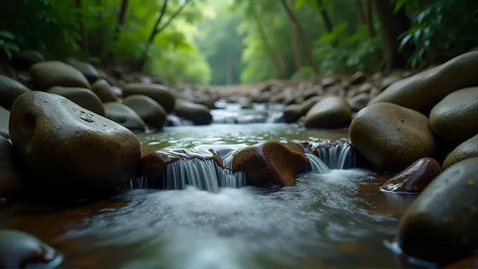 10 Horas de Sonidos de Arroyo de Primavera | Ruido Blanco Natural para Dormir y Meditar | Sin Anuncios