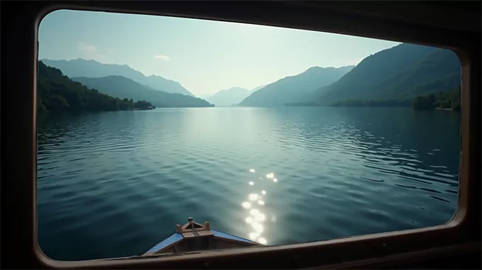[10 Horas] Sonido de Olas en el Lago desde un Bote | Ruido Blanco Natural | Ayuda para Dormir | Meditación | Relajación