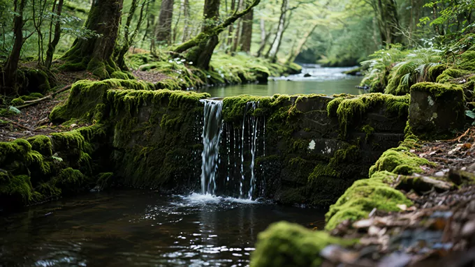 10 Horas Sonidos de Agua de la Presa del Bosque | Ruido Blanco Natural | Ambiente de Cascada Prístina | Dormir/Concentración/Relajación